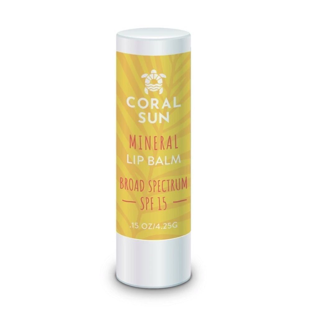 NWT Coral Sun Mineral Lip Balm SPF 15 - Pineapple